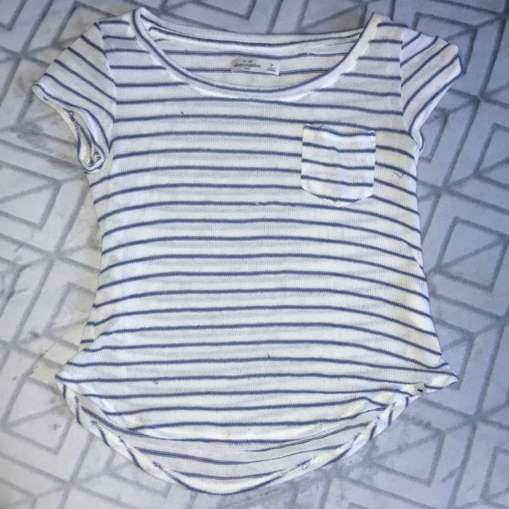 abercrombie kids knit pocket tee
